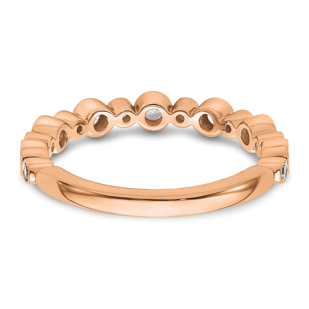 14K Rose Gold Lab Grown Diamond VS/SI+ G+ Band Ring