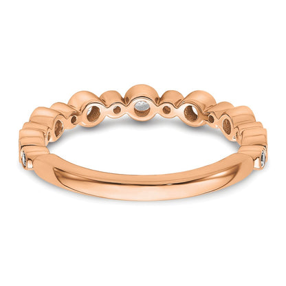 14K Rose Gold Lab Grown Diamond VS/SI+ G+ Band Ring