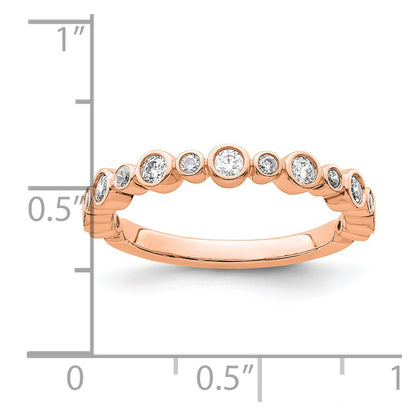 14K Rose Gold Lab Grown Diamond VS/SI+ G+ Band Ring