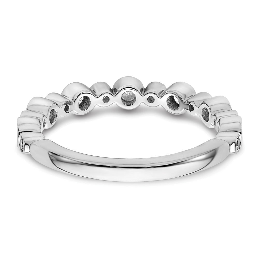 14K White Gold Lab Grown Diamond VS/SI+ G+ Band Ring