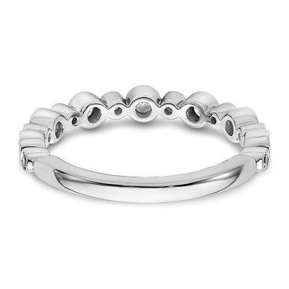 14K White Gold Lab Grown Diamond VS/SI+ G+ Band Ring