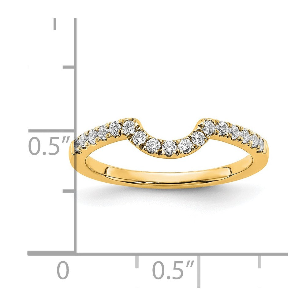 14k Yellow Gold Lab Grown Diamond VS/SI FGH Matching Wedding Band Ring