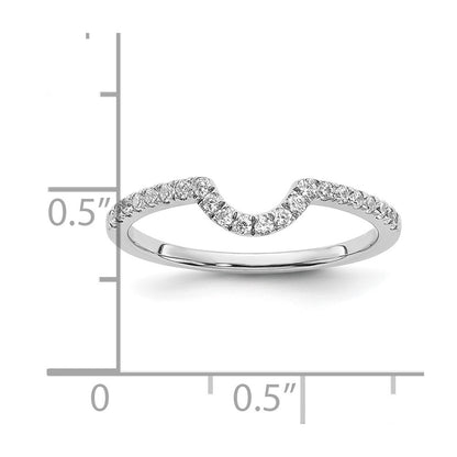14K White Gold Lab Grown Diamond VS/SI+ G+ Matching Wedding Band Ring