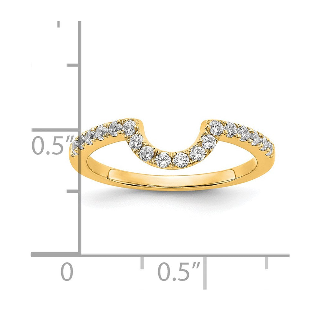 14k Yellow Gold Lab Grown Diamond VS/SI FGH Matching Wedding Band Ring