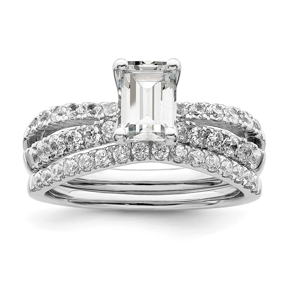 14K White Gold Lab Grown Diamond VS/SI+ G+ Engagement. Ring