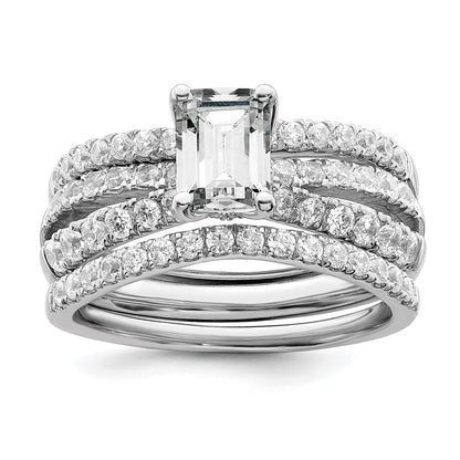 14K White Gold Lab Grown Diamond VS/SI+ G+ Semi-Mount Eng. Ring