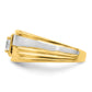 14K Two-Tone Lab Grown Diamond VS/SI+ G+ Men's Ring