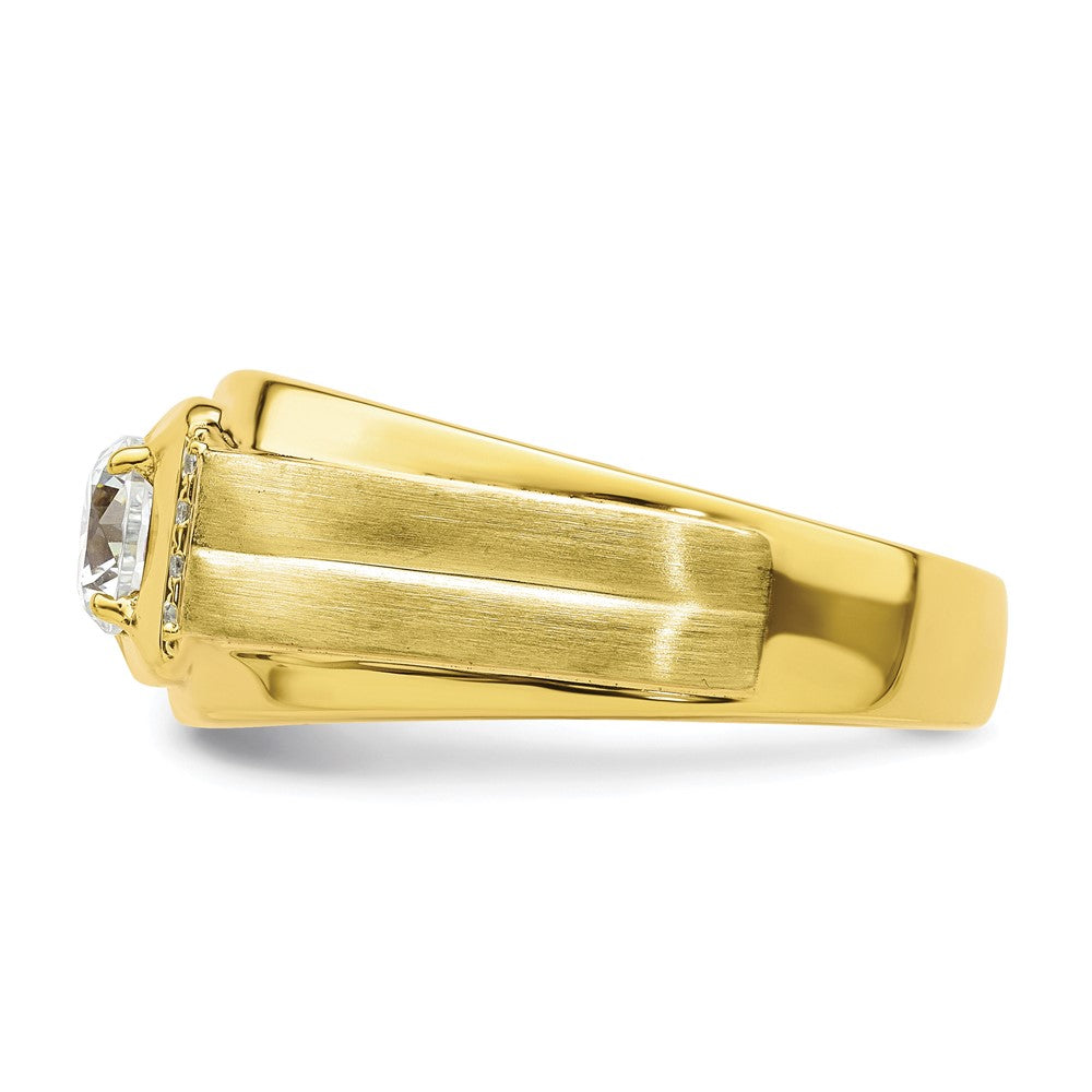 10k Two-tone Two Tone 7/8 Ct. Lab Grown Diamond VS/SI+ G+ Men's Ring