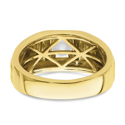 10k Two-tone Two Tone 7/8 Ct. Lab Grown Diamond VS/SI+ G+ Men's Ring