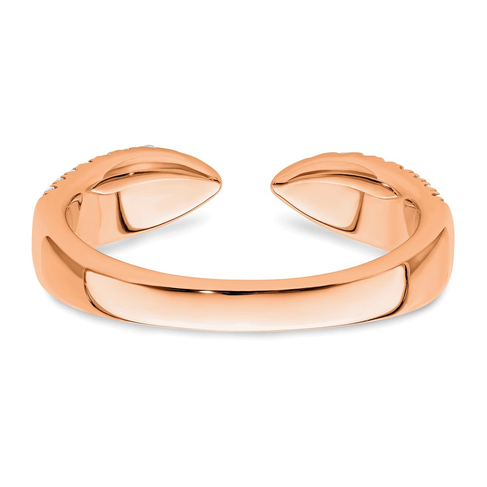 14K Rose Gold True Origin 1/2 Carat Lab Grown Diamond Vs D E F Fancy Band