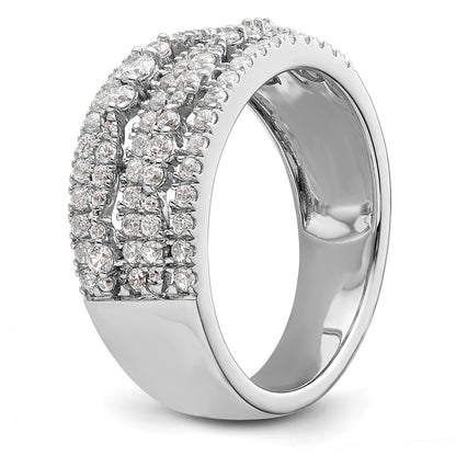 14K White Gold 7/8 Carat Complete Diamond Band