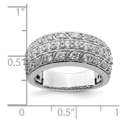 14K White Gold Lab Grown Diamond VS/SI+ G+ Band Ring