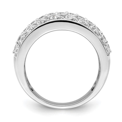 14K White Gold 1.25 Carat Complete Diamond Band