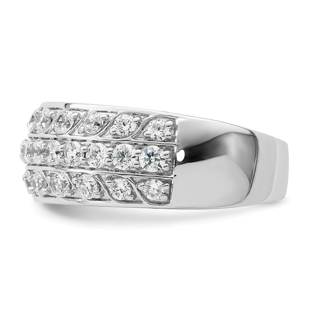 14K White Gold 1.25 Carat Complete Diamond Band