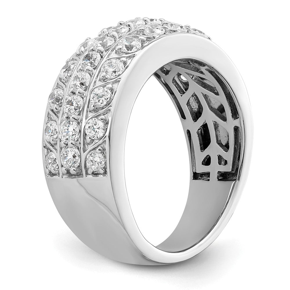14K White Gold 1.25 Carat Complete Diamond Band