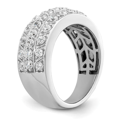 14K White Gold 1.25 Carat Complete Diamond Band