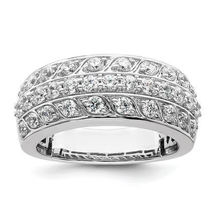 14K White Gold 1.25 Carat Complete Diamond Band