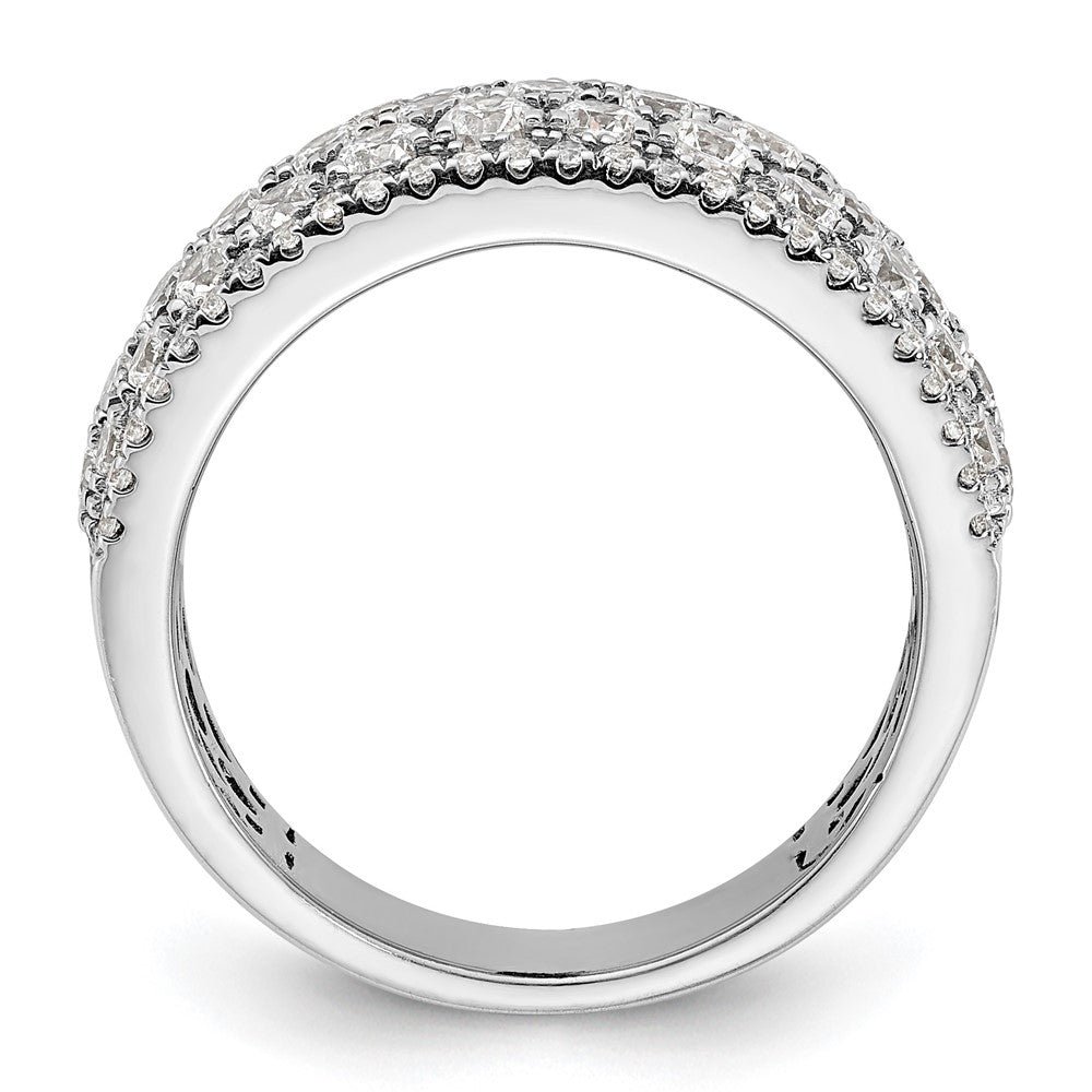 14K White Gold Pave 2 Carat Complete Diamond Band