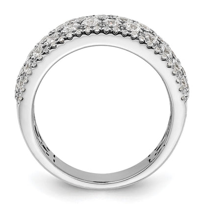 14K White Gold Pave 2 Carat Complete Diamond Band