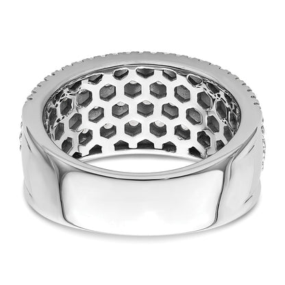 14K White Gold Pave 2 Carat Complete Diamond Band