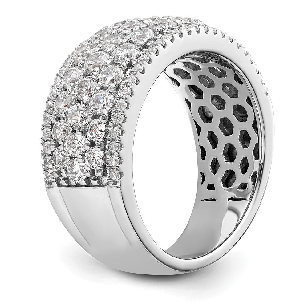 14K White Gold Pave 2 Carat Complete Diamond Band