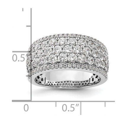 14K White Gold Pave 2 Carat Complete Diamond Band