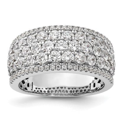 14K White Gold Pave 2 Carat Complete Diamond Band