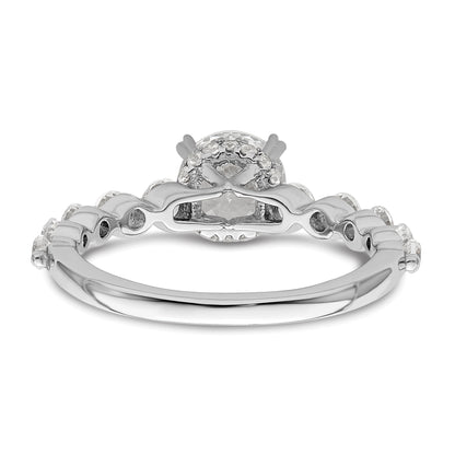14k White Gold 3/4 Ct. Lab Grown Diamond VS/SI+ G+ 3/4 Ct. cetner Round Solitaire Engagement Ring