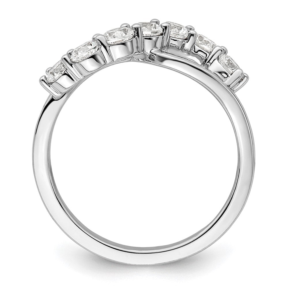 14K White Gold Lab Grown Diamond VS/SI+ G+ Band Ring