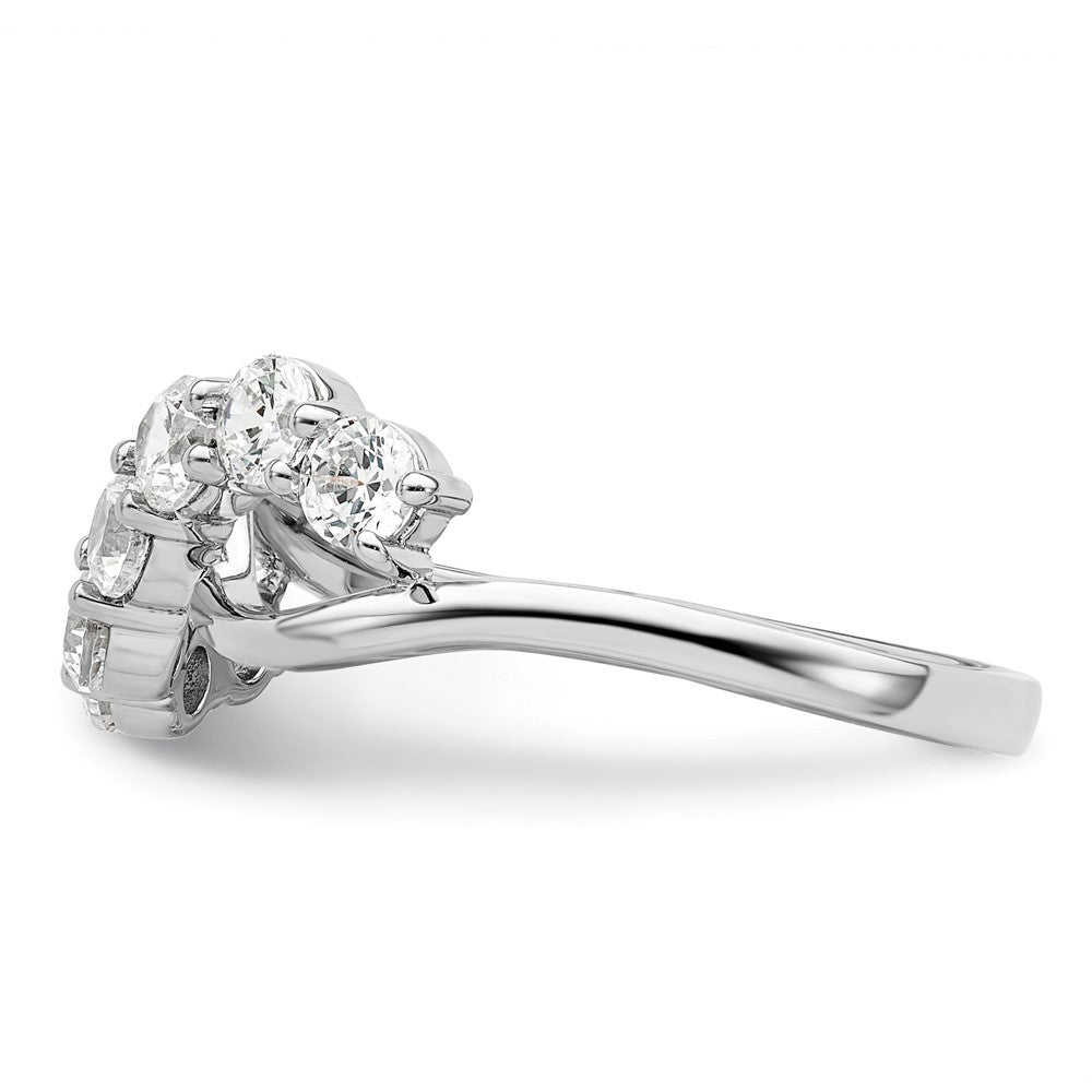 14K White Gold Lab Grown Diamond VS/SI+ G+ Band Ring