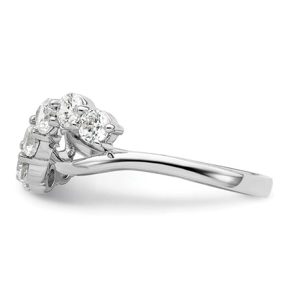 14K White Gold Lab Grown Diamond VS/SI+ G+ Band Ring