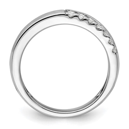 14k White Gold 3/8 Ct. Lab Grown Diamond VS/SI+ G+ Band Ring