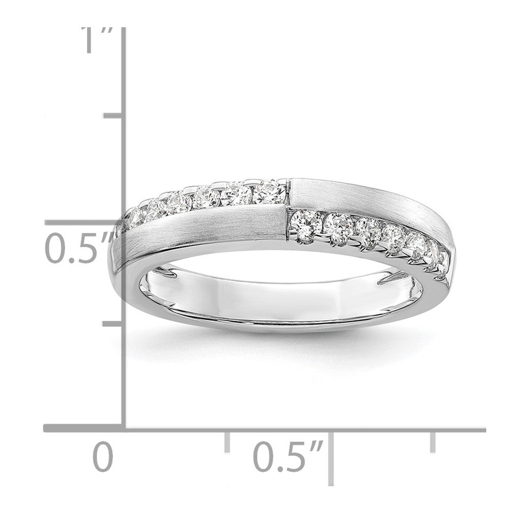 14k White Gold 3/8 Ct. Lab Grown Diamond VS/SI+ G+ Band Ring