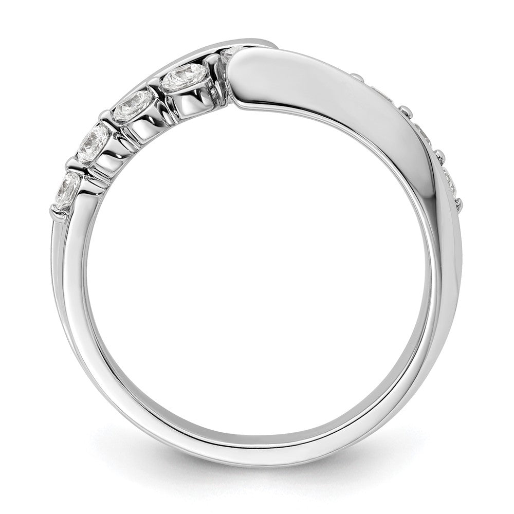 14k White Gold 1/2 Ct. Lab Grown Diamond VS/SI+ G+ Band Ring