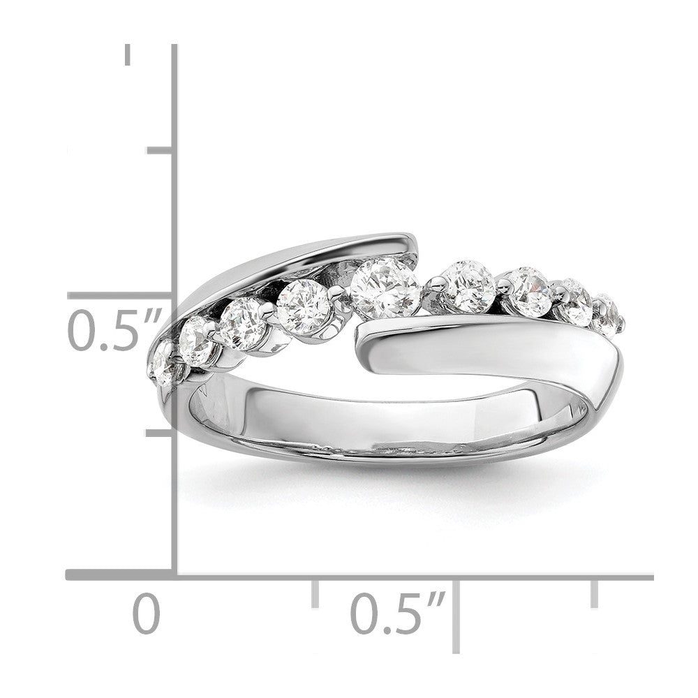 14k White Gold 1/2 Ct. Lab Grown Diamond VS/SI+ G+ Band Ring