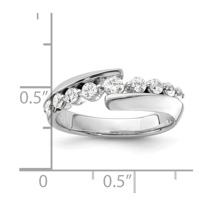 14k White Gold 1/2 Ct. Lab Grown Diamond VS/SI+ G+ Band Ring