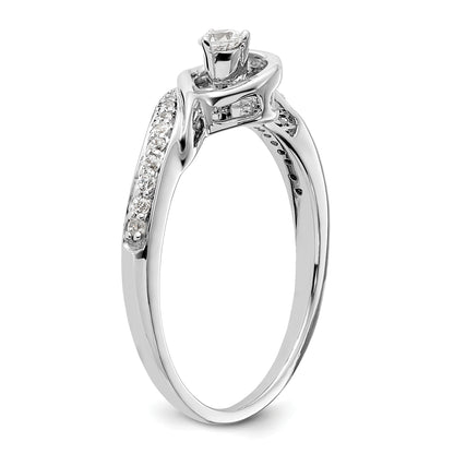 First Promise 14k White Gold 1/5 Ct. Lab Grown Diamond VS/SI+ G+ Petite Engagement Ring
