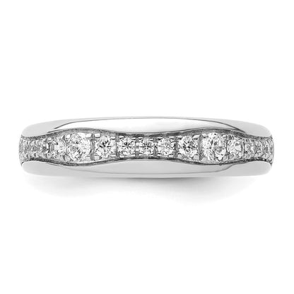 14k White Gold 3/8 Ct. Lab Grown Diamond VS/SI+ G+ Fashion Band Ring