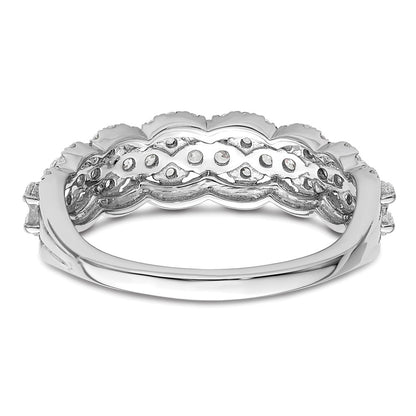 14K White Gold Lab Grown Diamond VS/SI+ G+ Band Ring