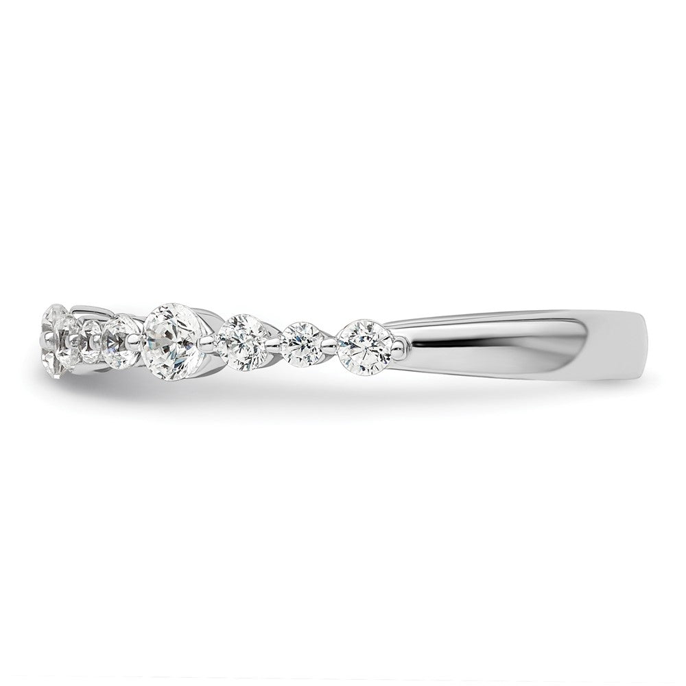 14k White Gold 1/4 Ct. Lab Grown Diamond VS/SI+ G+ Fashion Band Ring