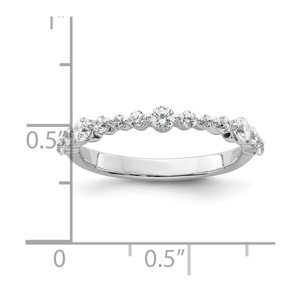 14k White Gold 1/4 Ct. Lab Grown Diamond VS/SI+ G+ Fashion Band Ring