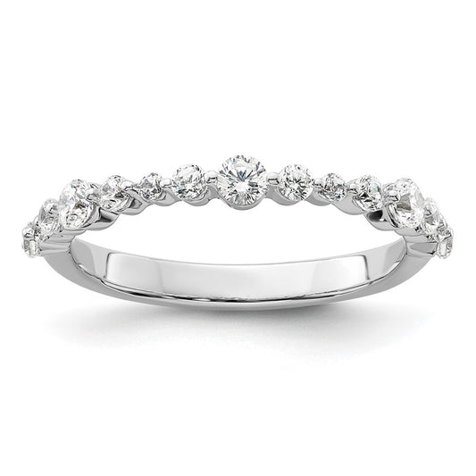 14k White Gold 1/4 Ct. Lab Grown Diamond VS/SI+ G+ Fashion Band Ring