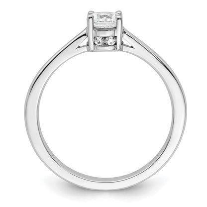 14k White Gold 1 Ct. Lab Grown Diamond VS/SI+ G+ Engagement Ring