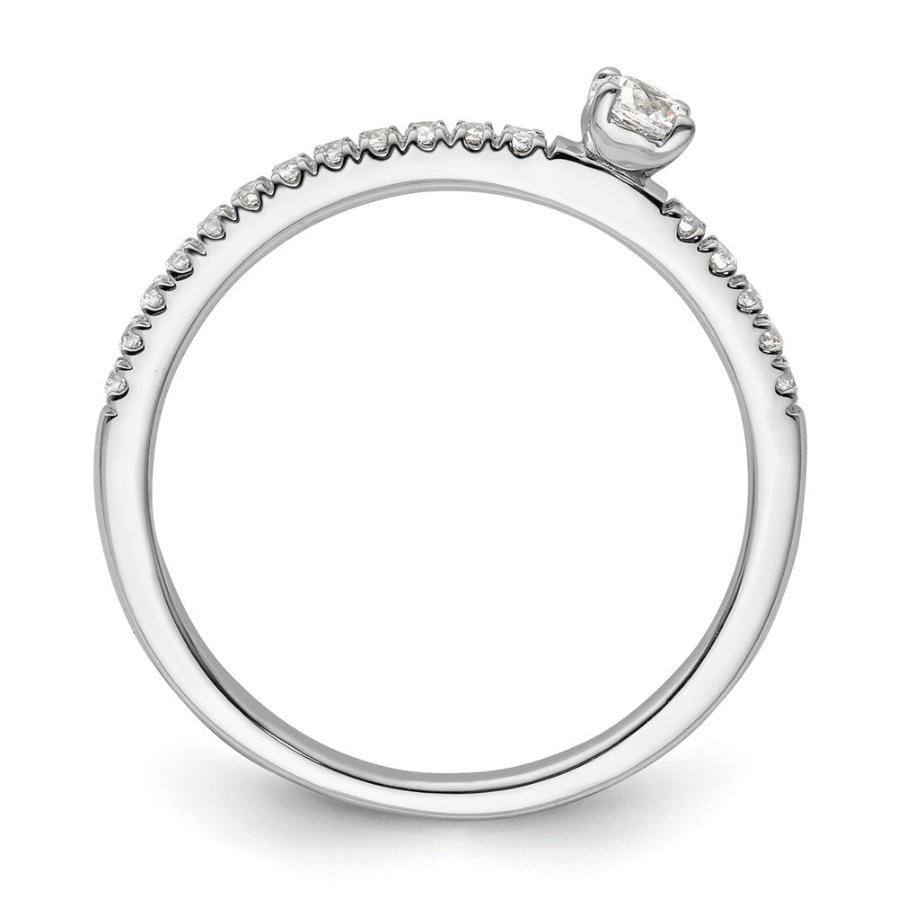 Two Promises 14k White Gold 1/4 Ct. Lab Grown Diamond VS/SI+ G+ Promise Band Ring