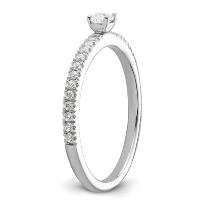 Two Promises 14k White Gold 1/4 Ct. Lab Grown Diamond VS/SI+ G+ Promise Band Ring