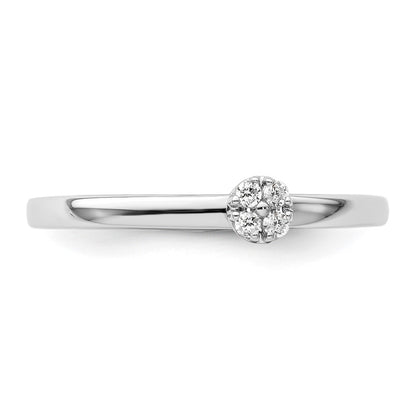 14K White Gold Lab Grown VS/SI+ G+ Diamond Two Promises Comp Promise/Band Ring Ring