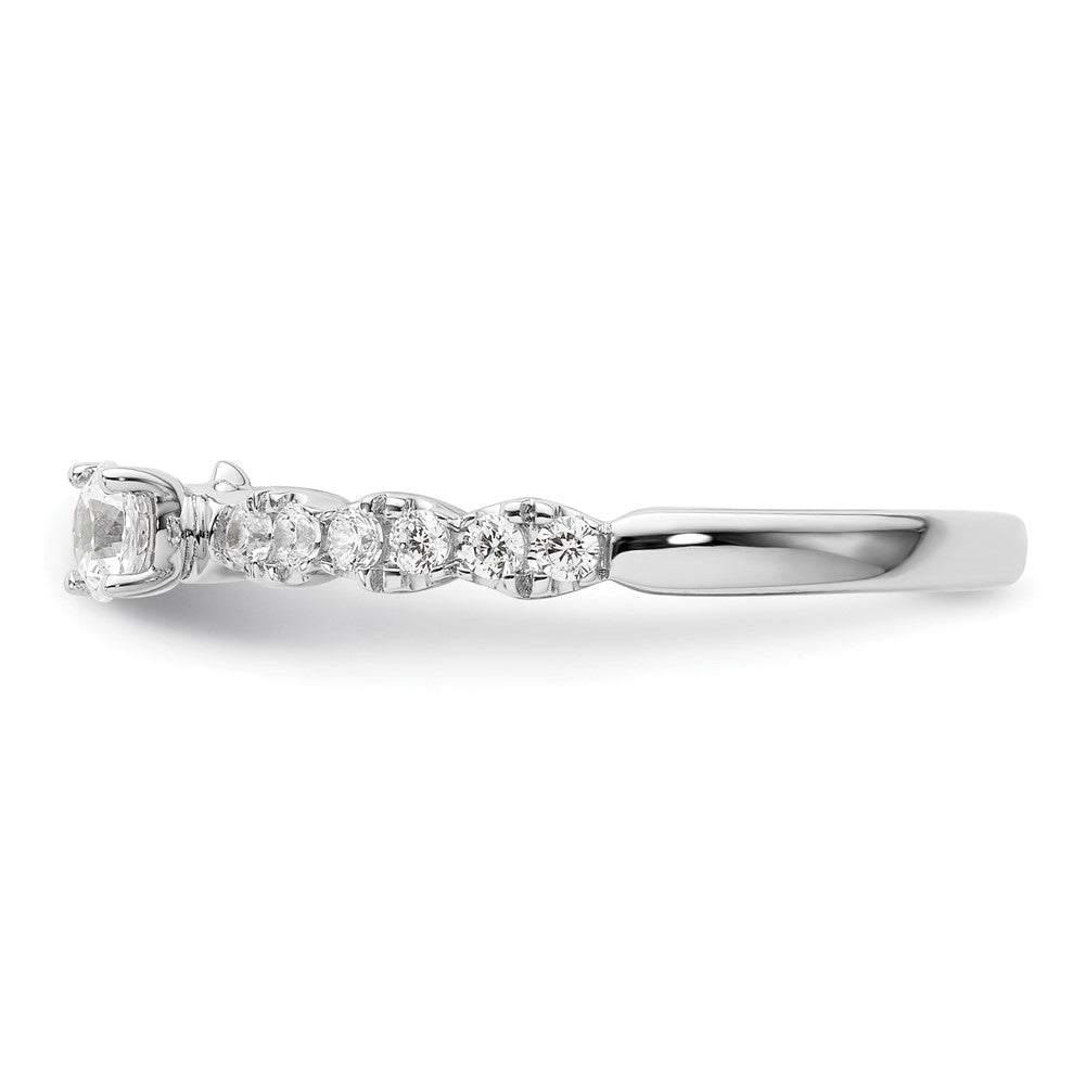 Two Promises 14k White Gold 3/8 Ct. Lab Grown Diamond VS/SI+ G+ Promise Band Ring