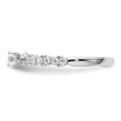 Two Promises 14k White Gold 3/8 Ct. Lab Grown Diamond VS/SI+ G+ Promise Band Ring
