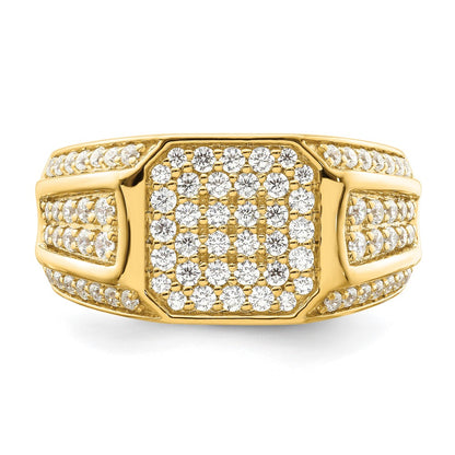 14k Yellow Gold 1/3 Ct. Lab Grown Diamond VS/SI+ G+ Men's Ring