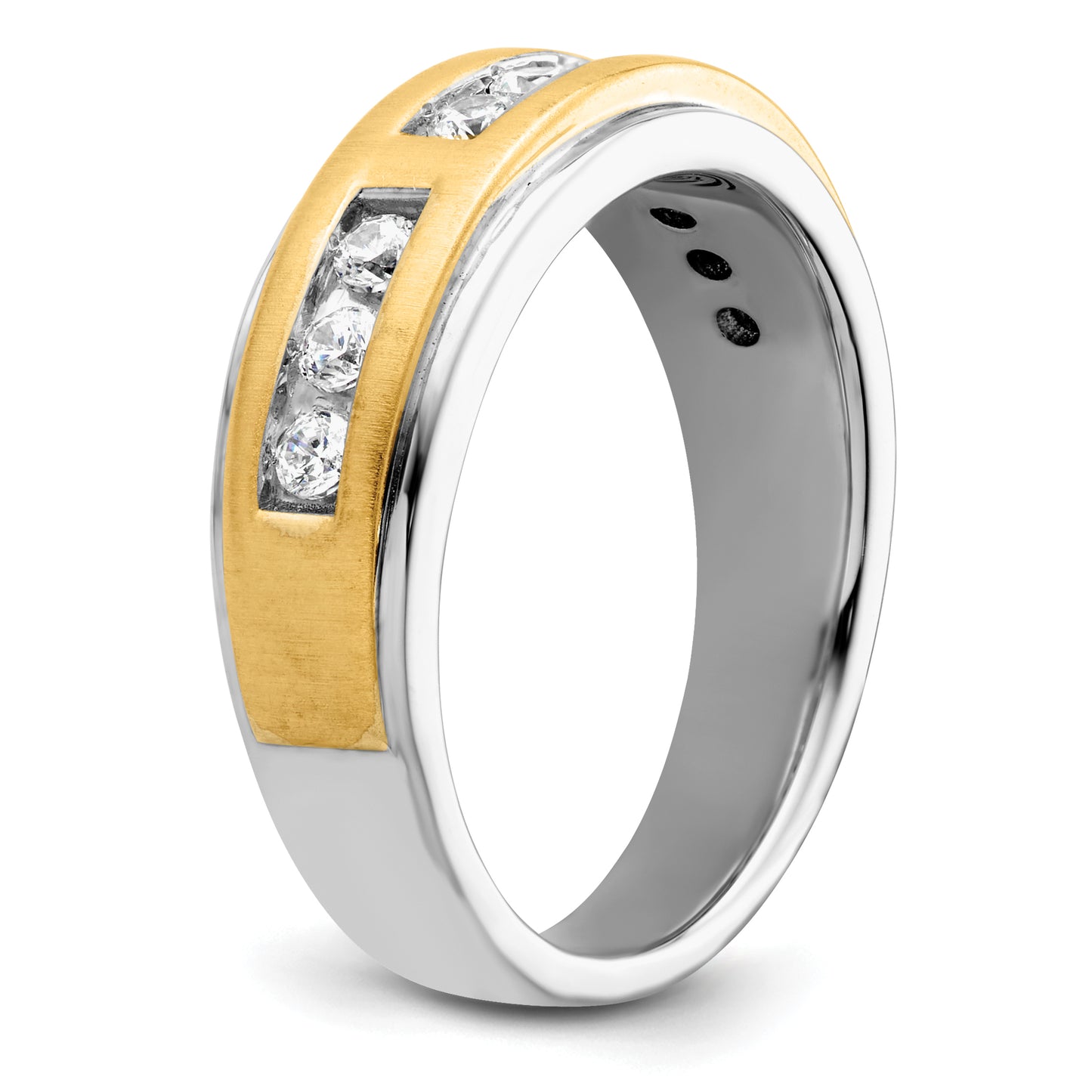 14K Two-Tone Lab Grown VS/SI+ G+ Diamond Men's Ring